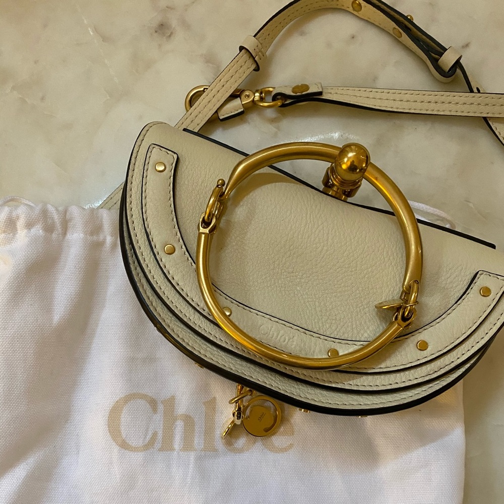 Chloe Calfskin Small Nile Bracelet Bag